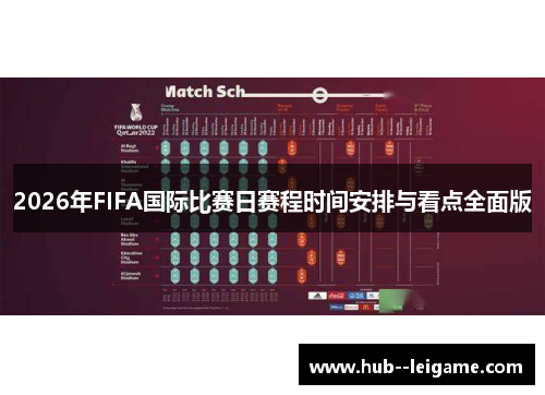 2026年FIFA国际比赛日赛程时间安排与看点全面版